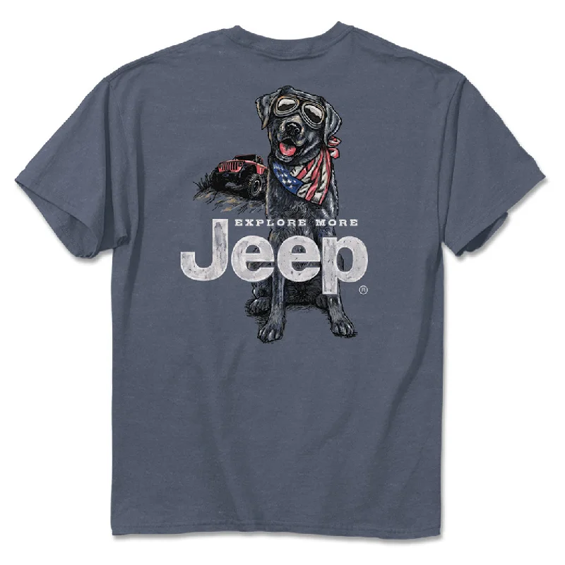 gym sport t-shirts -Jeep - USA Dog T-Shirt