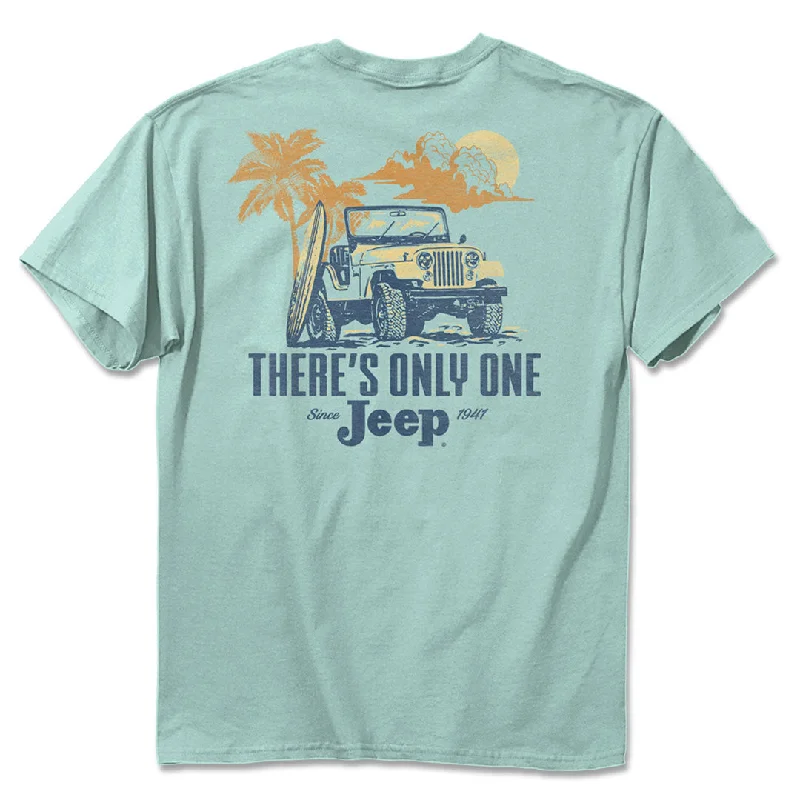 pair vibe t-shirts -Jeep - Vintage Beach T-Shirt