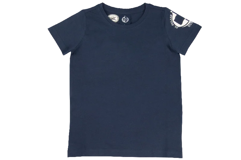 sleek fit t-shirts -Girls T-Shirt Printed - Al-Falaah Navy