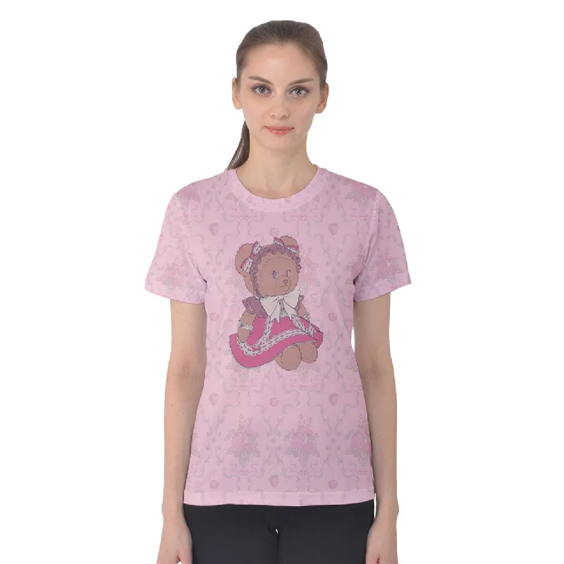 drop neck t-shirts -Old School Bear Women's Cotton Tee