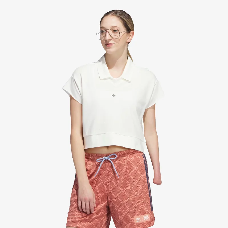 camping cozy t-shirts -Adidas Originals | ORIGINALS POLO SHIRT  { OFF WHITE