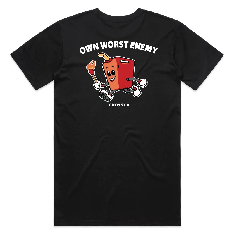 squad chill t-shirts -Own Worst Enemy Tee