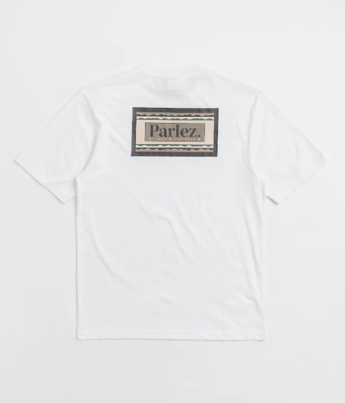 fitted vibe t-shirts -Parlez Banos T-Shirt - White