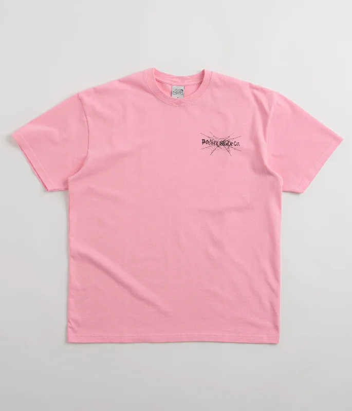 pair vibe t-shirts -Polar Spiderweb T-Shirt - Pink