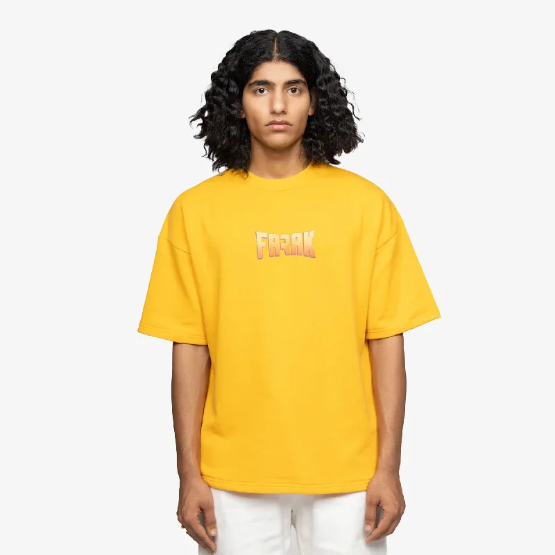 cerise splash t-shirts -F A R A K | SARDAAR KA NAMAK T-SHIRT { YELLOW/YELLOW