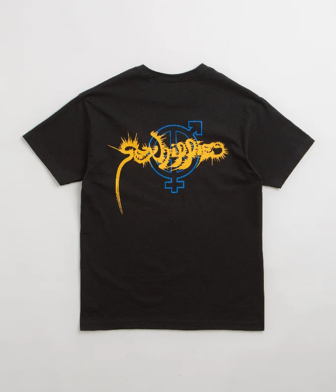 soft drop t-shirts -Sexhippies Spray OG Logo T-Shirt - Black