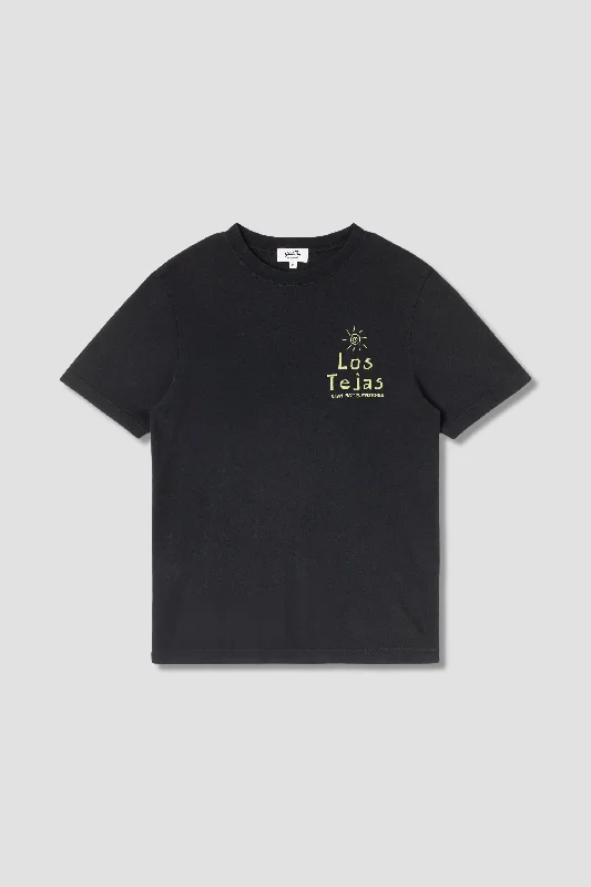 sky faded t-shirts -Los Tejas Tee (Washed Black)