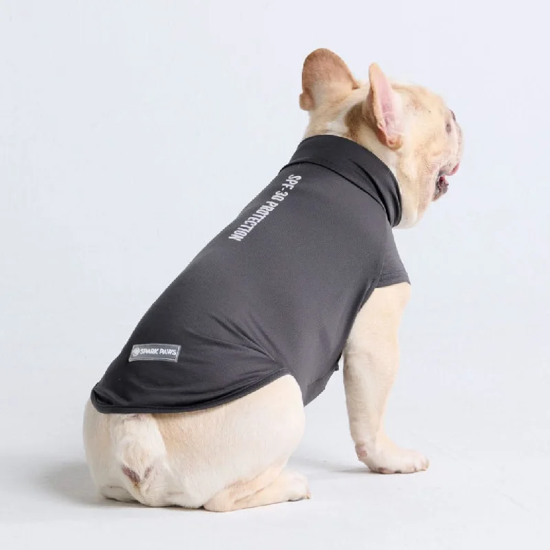 soft drop t-shirts -Sunblock Dog T-Shirt - Dark Grey