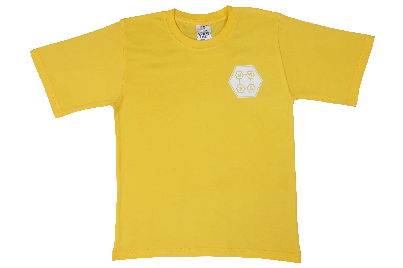 side stitch t-shirts -T-Shirt Printed - Berea West Prep - Yellow (Sunbirds)