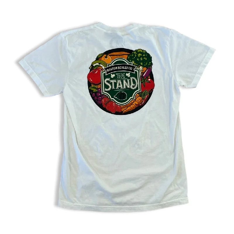 ocean loose t-shirts -Boston Scally The Stand T-Shirt - Crisp White