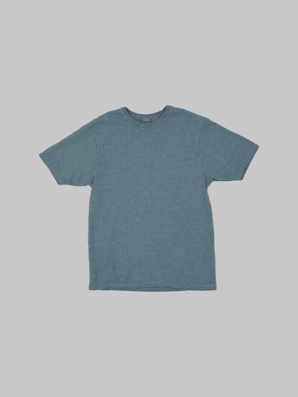 flared sleeve t-shirts -UES No.8 Slub Nep Short Sleeve T-Shirt Grey