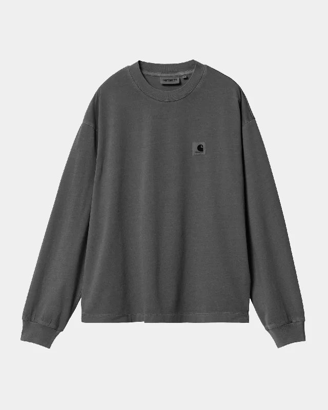 puff soft t-shirts -Women’s Nelson Long Sleeve T-Shirt | Graphite