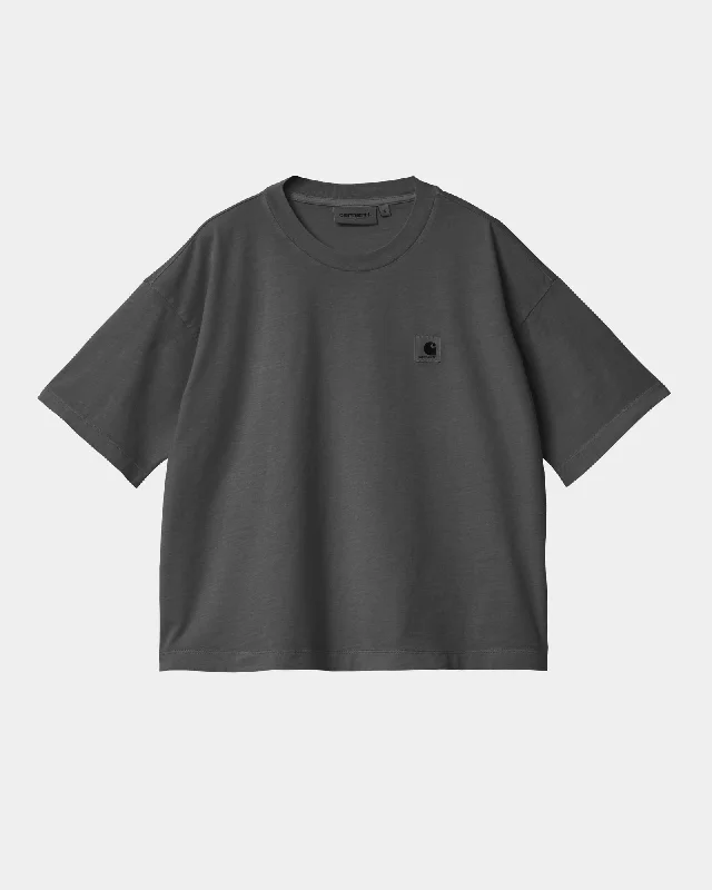 tie hem t-shirts -Women’s Nelson T-Shirt | Graphite