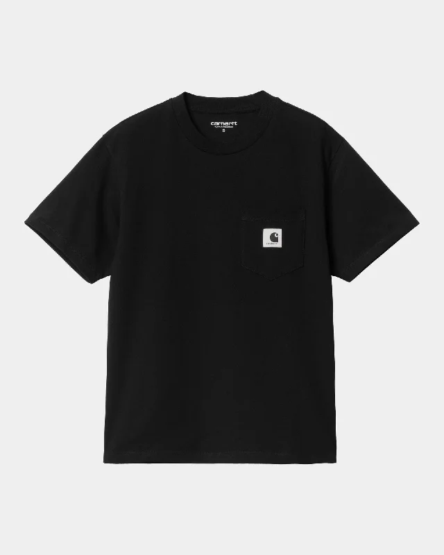 sienna textured t-shirts -Women's Pocket T-Shirt | Black