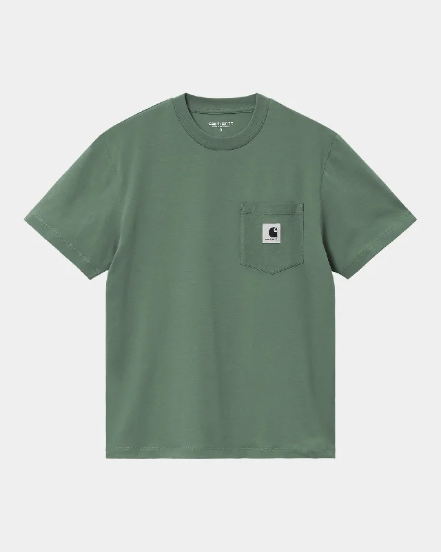 tight faded t-shirts -Women’s Pocket T-Shirt | Duck Green