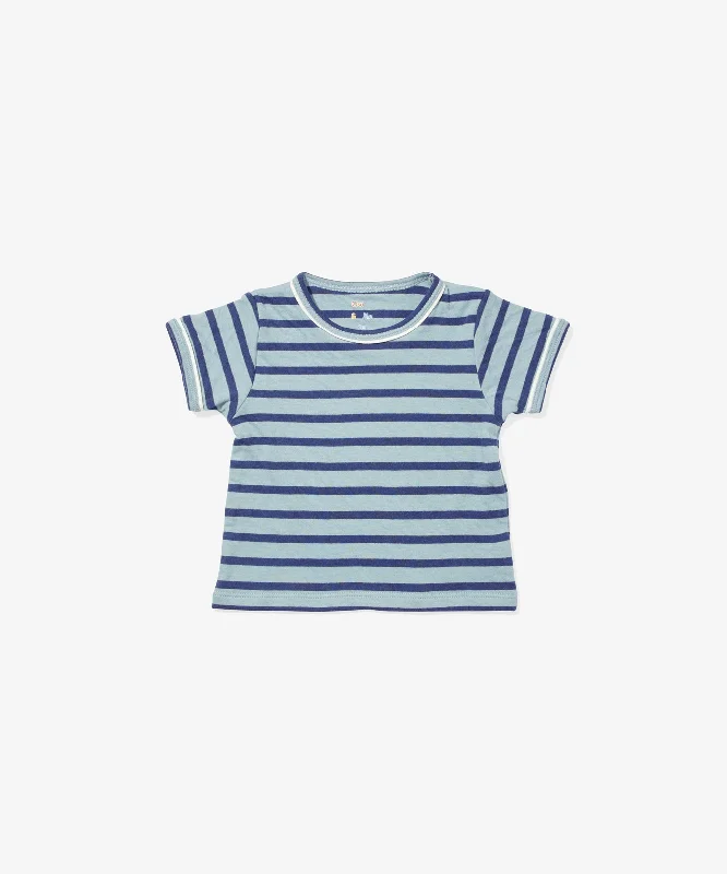 camping cozy t-shirts -Willie Baby T-Shirt, Sky Stripe