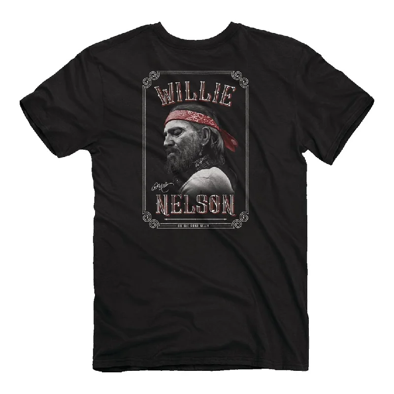 bronze marble t-shirts -Willie Nelson - On the Road Portrait T-Shirt