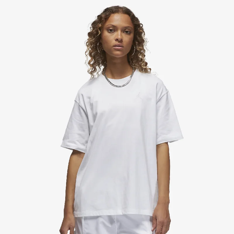 lemon marble t-shirts -Jordan | WMN'S ESSENTIALS TOP  { WHITE