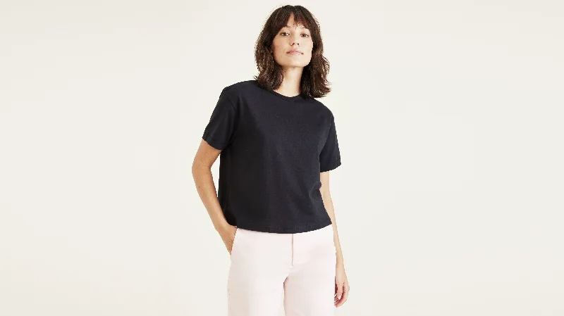 bold drape t-shirts -Women's Regular Fit Crew Tee