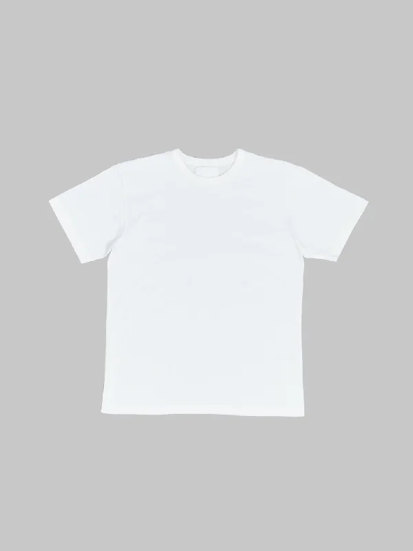 flax fiber t-shirts -Wonder Looper Ultimate Pima Tsuriami Crewneck T-Shirt White