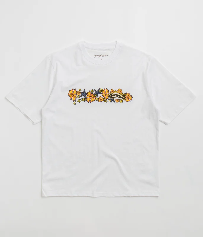 chalk chill t-shirts -Yardsale Flower T-Shirt - White