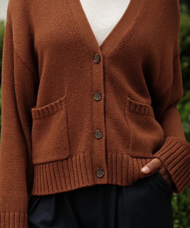 cardigan with twisted hem -Barrett Cardigan