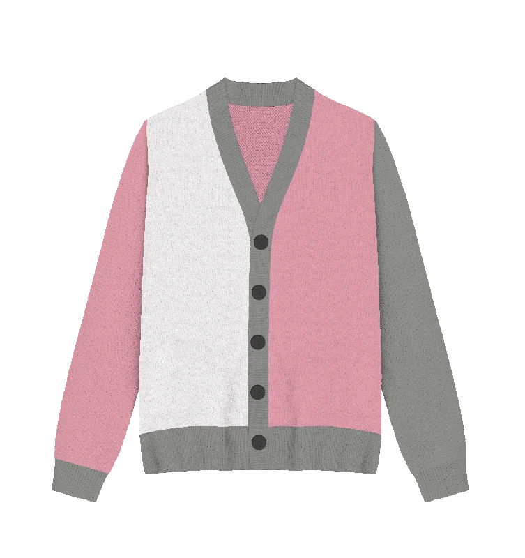 long cardigan travel chic -Demigirl Colorblock Knit Cardigan