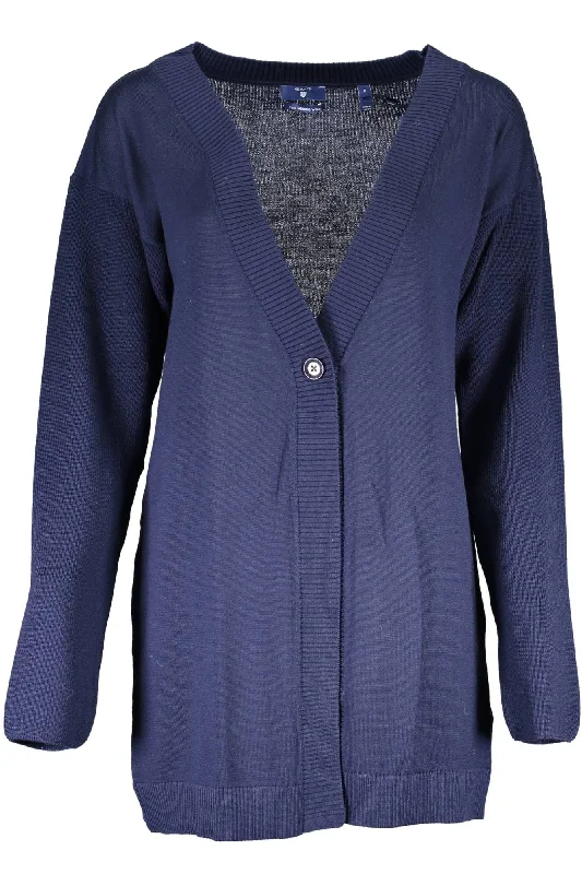 silk-jute cardigan luxe -Gant Elegant  Wool Long Sleeve Women's Cardigan