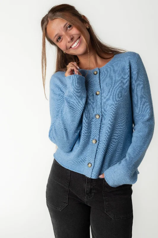 plush cardigan velour touch -Melissa Cardigan