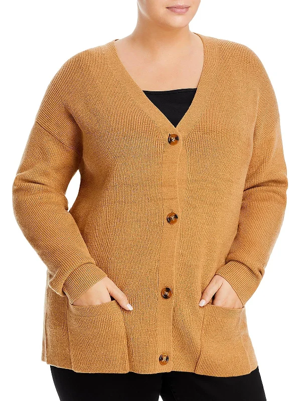 hemp-wool cardigan eco blend -Tomasa Womens Ribbed V-Neck Cardigan Sweater