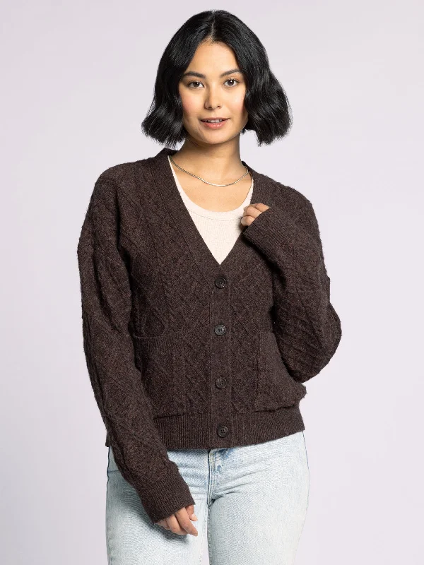 cardigan with peekaboo hem -CALISTA CARDIGAN