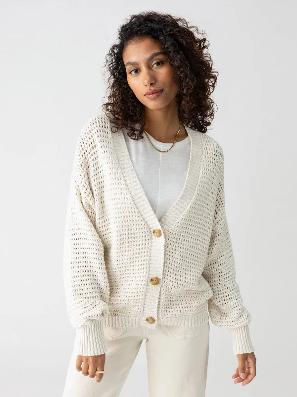 ribbed-jute cardigan texture -Falling For Fall Cardi Chalk