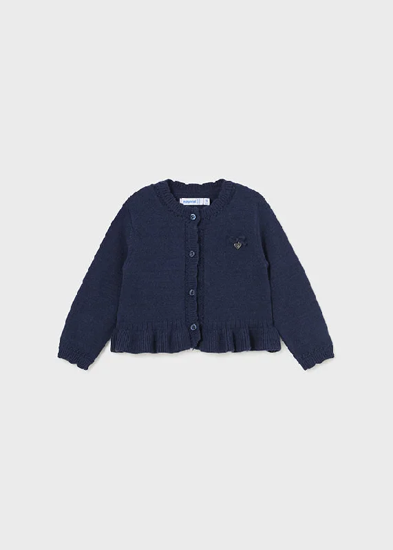 cardigan men nomad grid -Girls Navy Cardigan