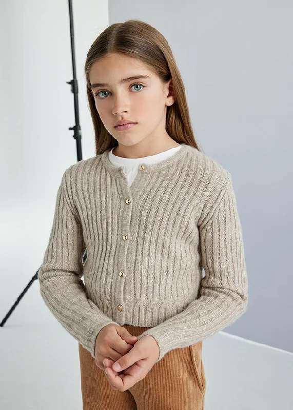 cardigan women soft azure -Girls Ribbed Cardigan (click for colors)