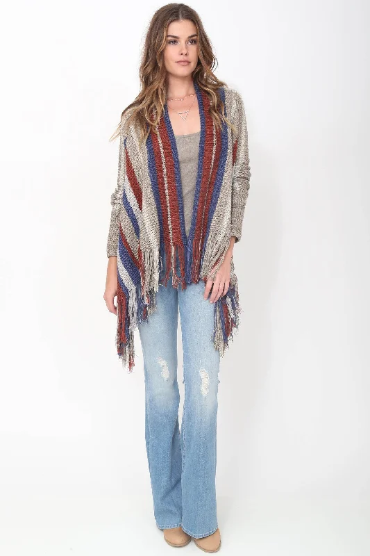 jute-ramie pullover sweater rustic -Fifi Fringe Sweater in Heights