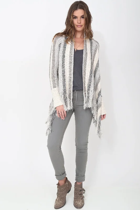 pullover sweater teens galactic blue -Fifi Fringe Sweater in Mooncrest