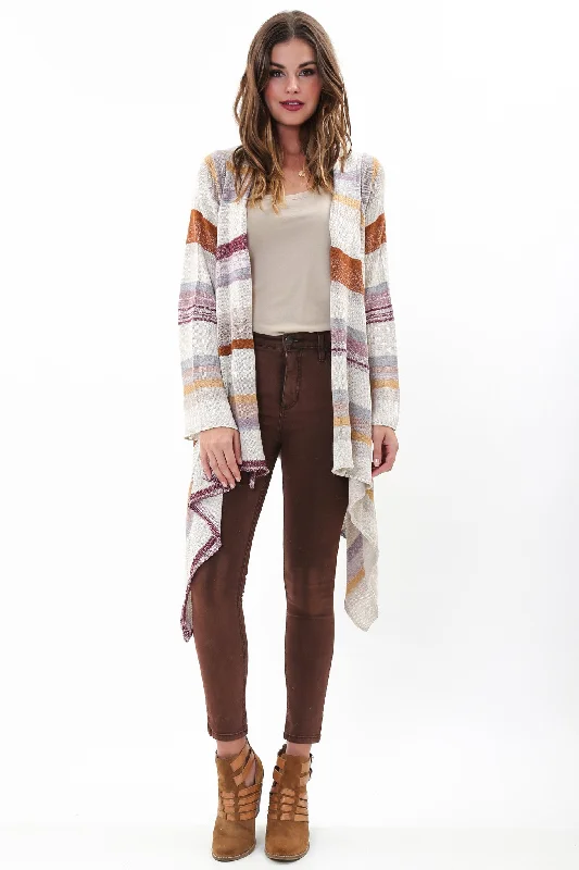 sienna pullover sweater earthy hue -Naples Wrap Sweater in Earth Tones