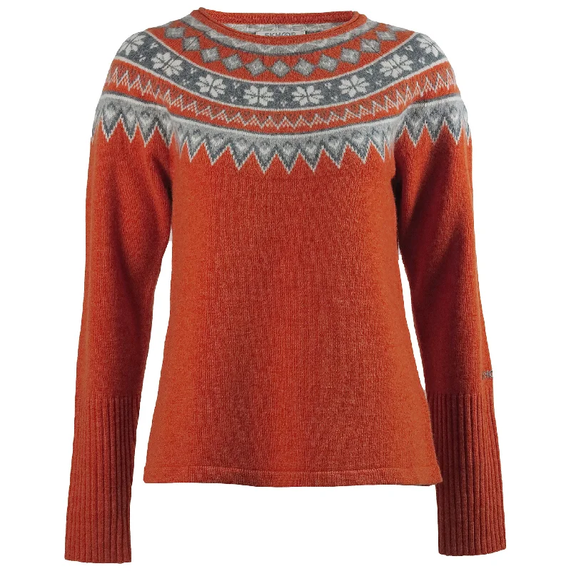 swirl-tulle pullover sweater twist -Scandinavian Sweater