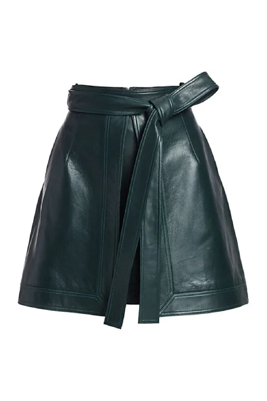 jet sleek skirts -Front vent mini A line skirt