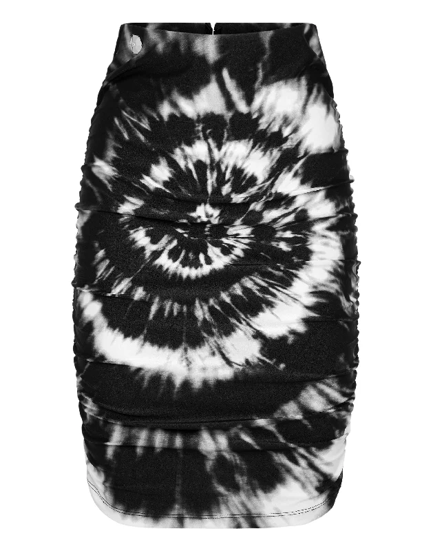 orchid lively skirts -Short Skirt Tie dye