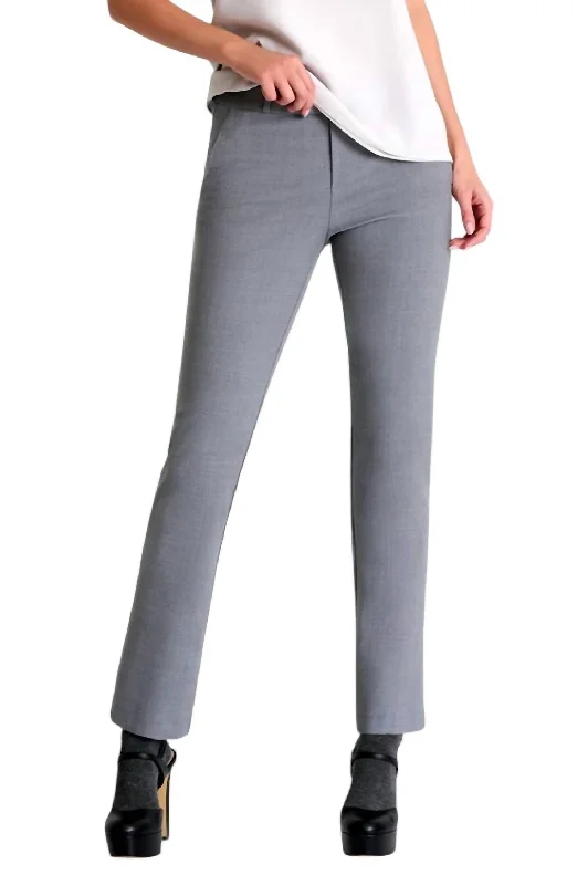 saffron print pants -Agathe Contemporary Pants In Gris