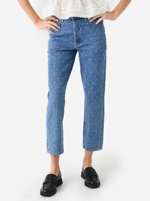 bold stretch pants -Atelier Embellished Le Mec Jean In Meadow