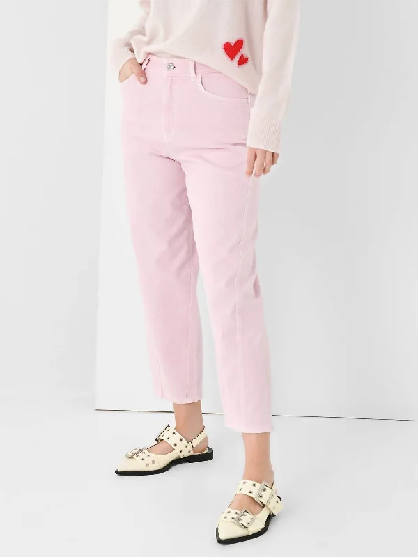 petite stretch pants -Caleb Jean In Bubble Gum