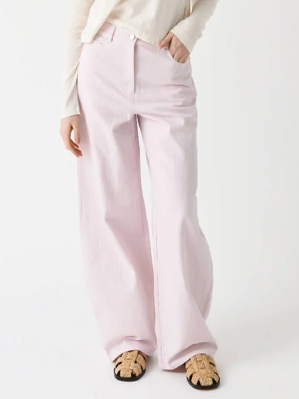 ruby comfy pants -Cocoon Striped Pant In Ballerina Combo