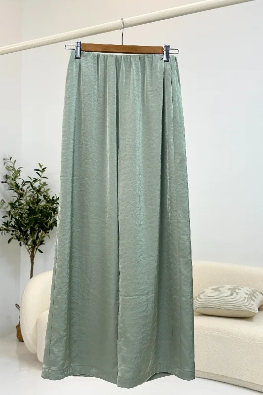 seed ease pants -Daydreamer Wide Leg Pants Sage (Preorder)