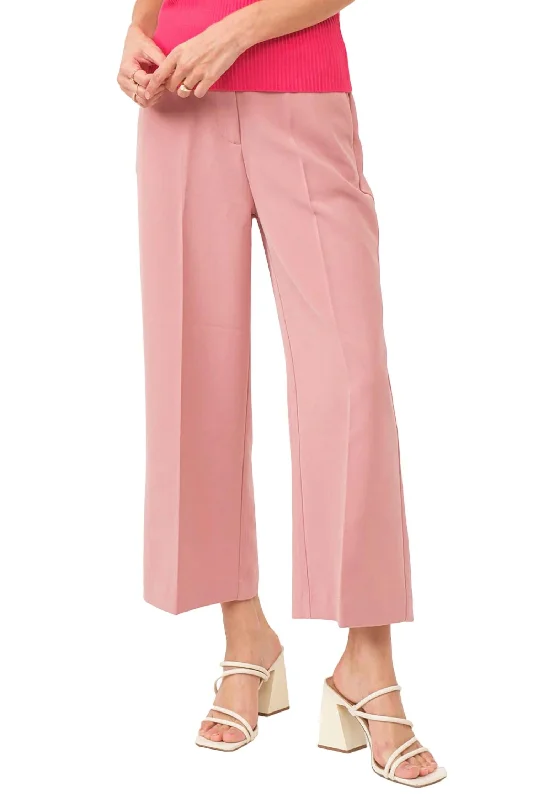 swing stretch pants -Denali Cropped Pants In Geranium