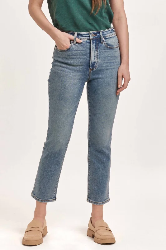 breath stretch pants -Frankie Straight Jeans In Antique Wash