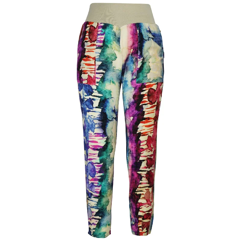 bold distressed pants -Gerrie Pull On Pant Abs Watercolor