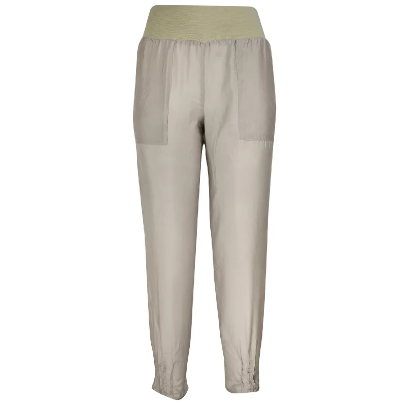 light distressed pants -Gerrie Pull On Pant Beige Cupro