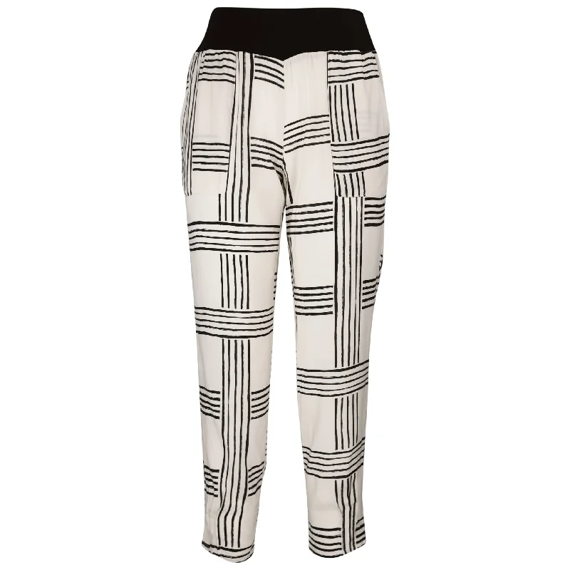 pair striking pants -Gerrie Pull On Pant Check Print